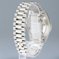 PAPERS NEW Rolex Day-Date 40 President 228236 Platinum Baguette Green Roman Watch