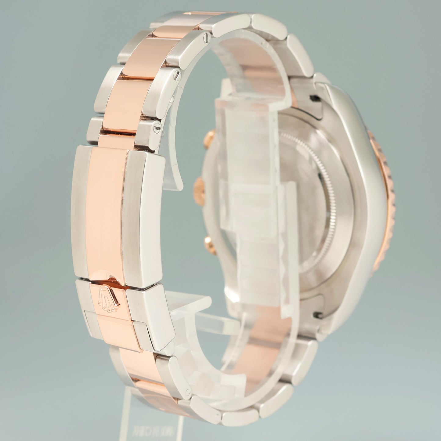 2017 MINT Rolex Yacht-Master II 116681 Steel Everose Gold Blue Hands 44mm Watch Box