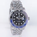 2022 NEW Papers Rolex 126710BLNR GMT Master II Batman Blue Jubilee Ceramic Watch Box