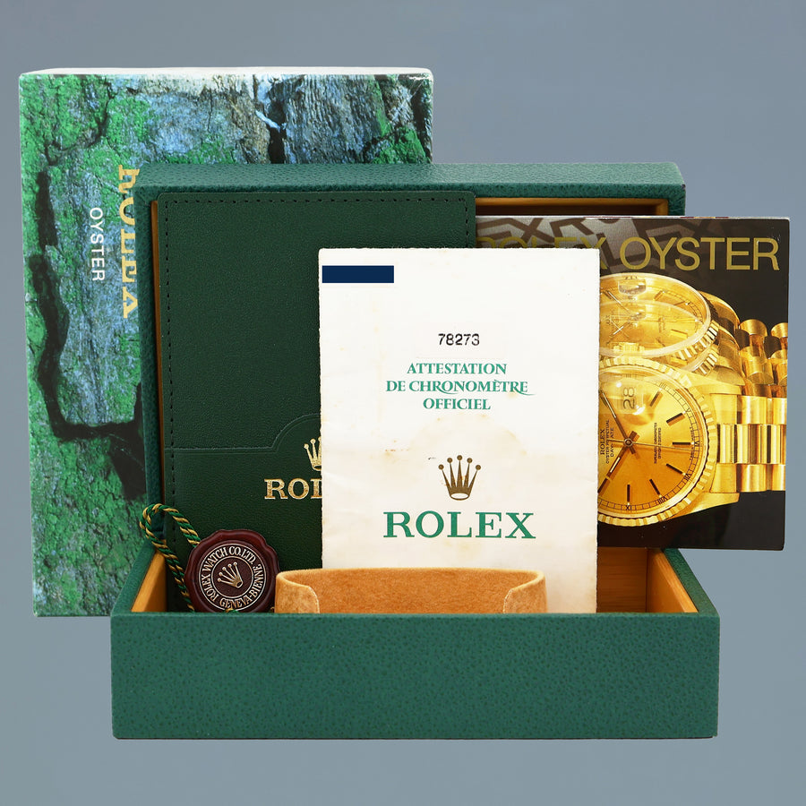 2003 PAPERS MINT Ladies Rolex 78273 Two Tone 31mm Champagne Stick Oyster Watch
