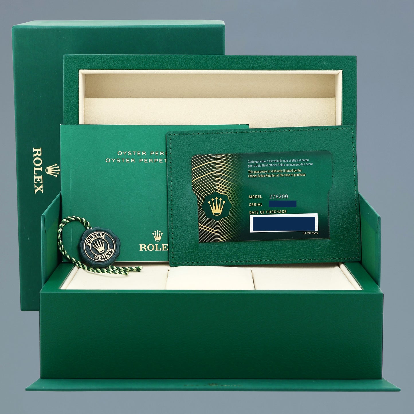NEW AUG 2026 PAPERS Rolex 276200 Oyster Perpetual 28mm Lavender Oyster Watch Box