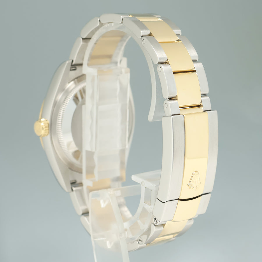 MINT 2022 Rolex 126233 DateJust 36mm White Stick Two Tone Gold Watch Box