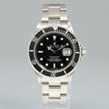 MINT 2009 ENGRAVED REHAUT Rolex Submariner Date 16610 Stainless Steel Black Watch