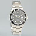 MINT 2009 ENGRAVED REHAUT Rolex Submariner Date 16610 Stainless Steel Black Watch