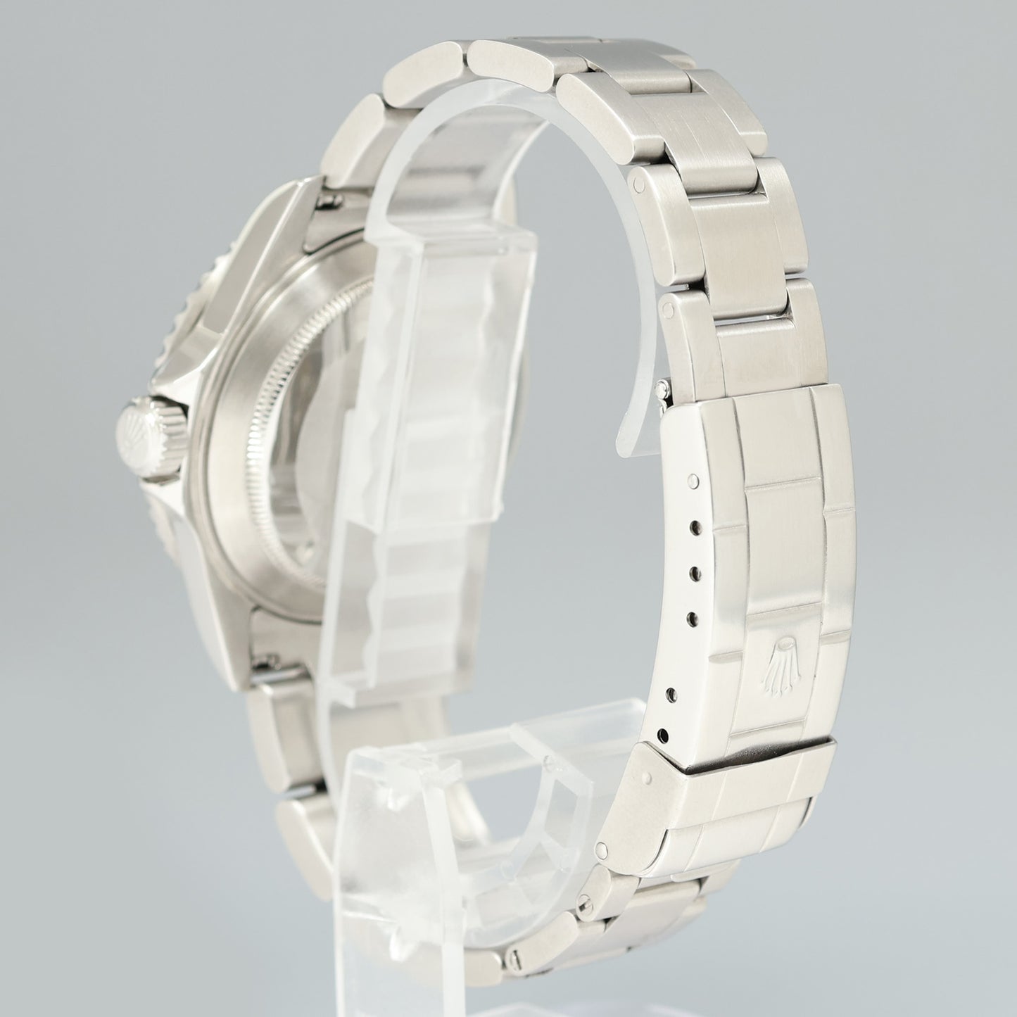 MINT 2009 ENGRAVED REHAUT Rolex Submariner Date 16610 Stainless Steel Black Watch