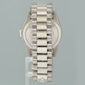 MINT Rolex President Day Date 118209 Blue Stick White Gold 36mm President Watch Box