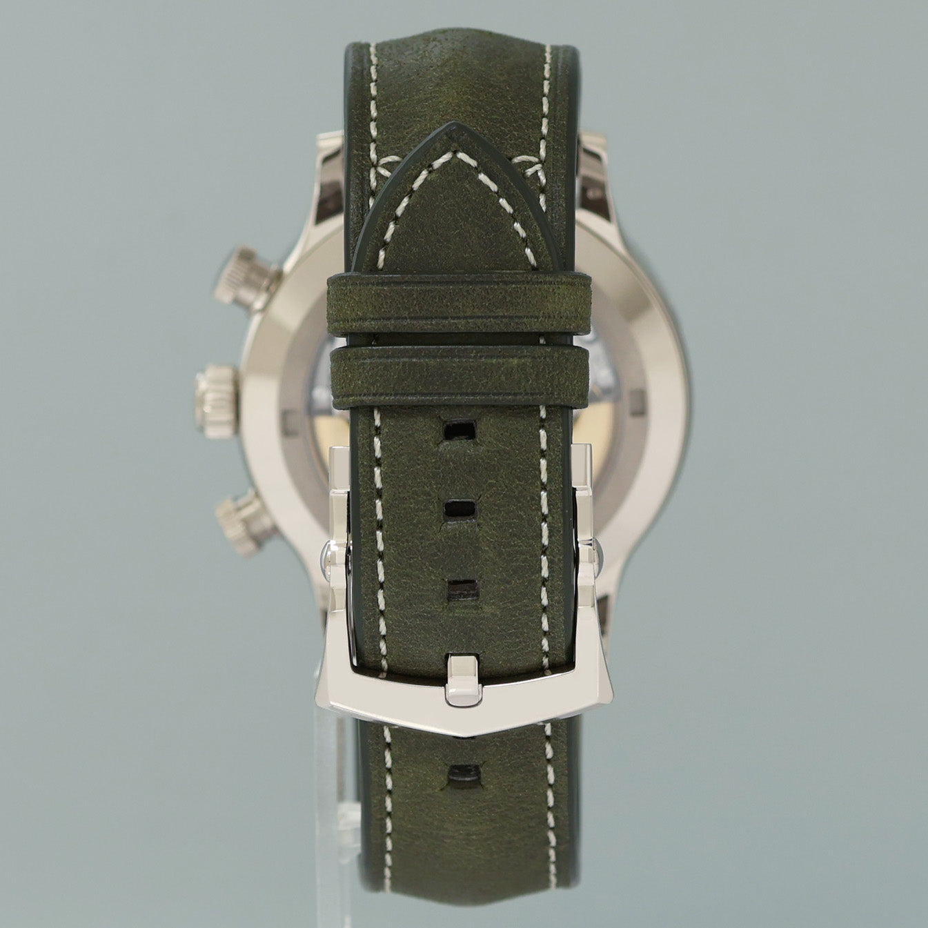 2024 New PAPERS Patek Philippe 5924G Green White Gold Travel Time Leather 42mm Watch
