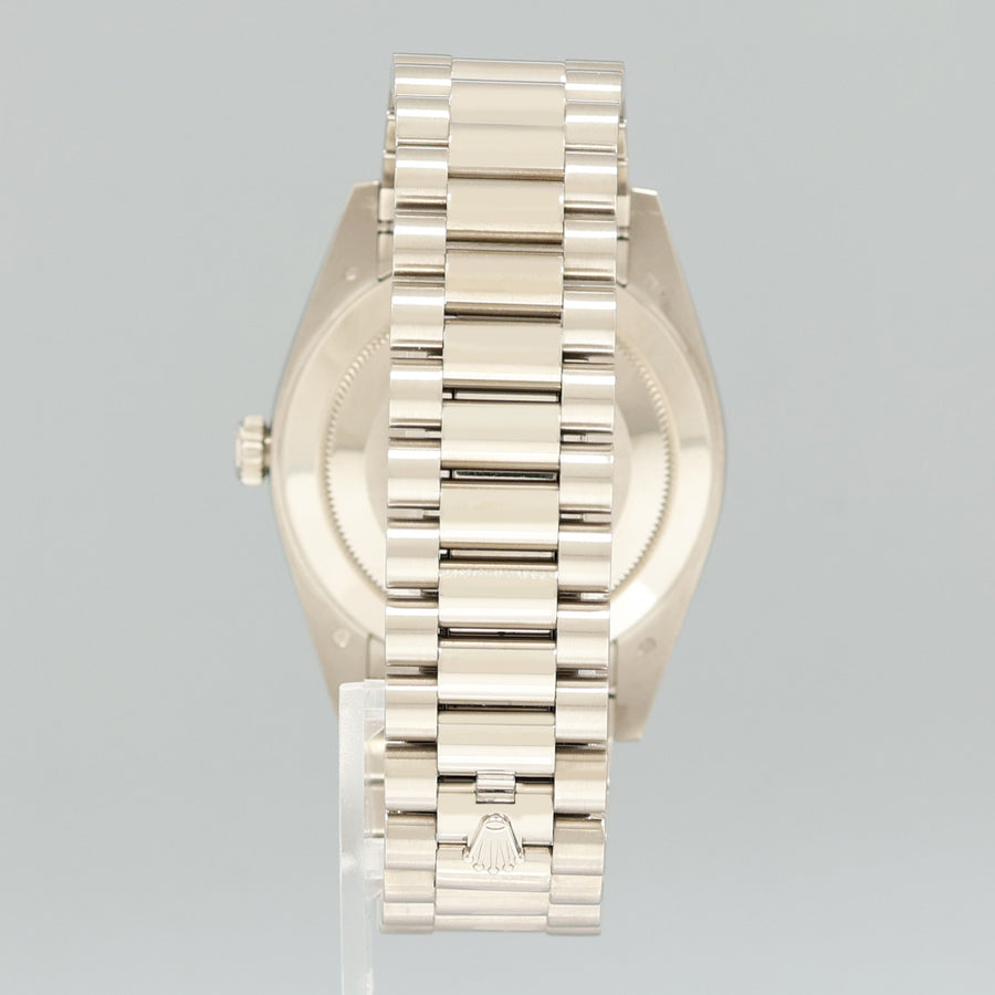 2019 PAPERS MINT Rolex Day Date 40 White Gold President 40mm Black Dial 228239 Watch