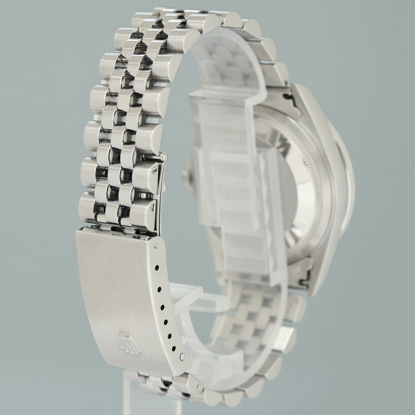DIAMOND Bezel Rolex DateJust 36mm Mop Diamond 16220 Jubilee Steel Watch Box