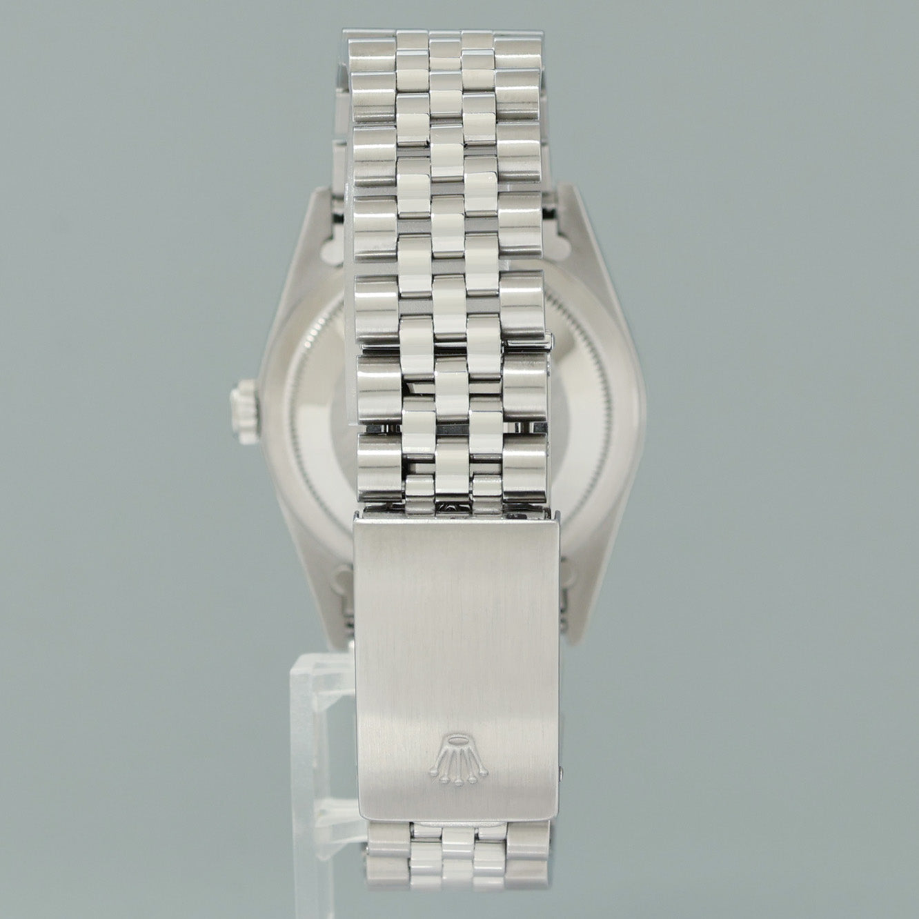 DIAMOND Bezel Rolex DateJust 36mm Mop Diamond 16220 Jubilee Steel Watch Box