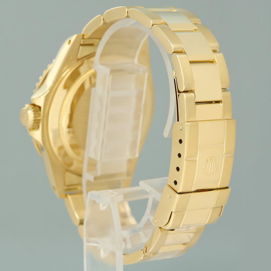 MINT Rolex Yacht-Master Yellow Gold MOP Sapphire Diamond 40mm 16628 40mm Watch