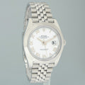 PAPERS MINT Rolex DateJust 41 Steel 126300 White Roman Jubilee Band 41mm Watch Box
