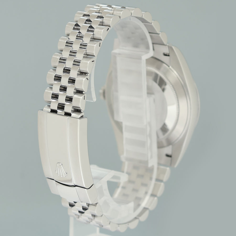 PAPERS MINT Rolex DateJust 41 Steel 126300 White Roman Jubilee Band 41mm Watch Box