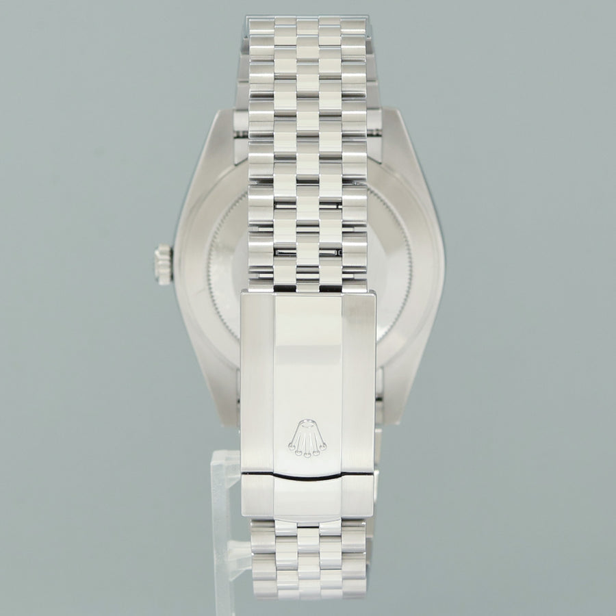 PAPERS MINT Rolex DateJust 41 Steel 126300 White Roman Jubilee Band 41mm Watch Box