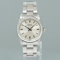 MINT Rolex Oyster Perpetual 67480 Midsize 31mm Silver Stick Dial Watch Box