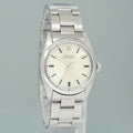 MINT Rolex Oyster Perpetual 67480 Midsize 31mm Silver Stick Dial Watch Box