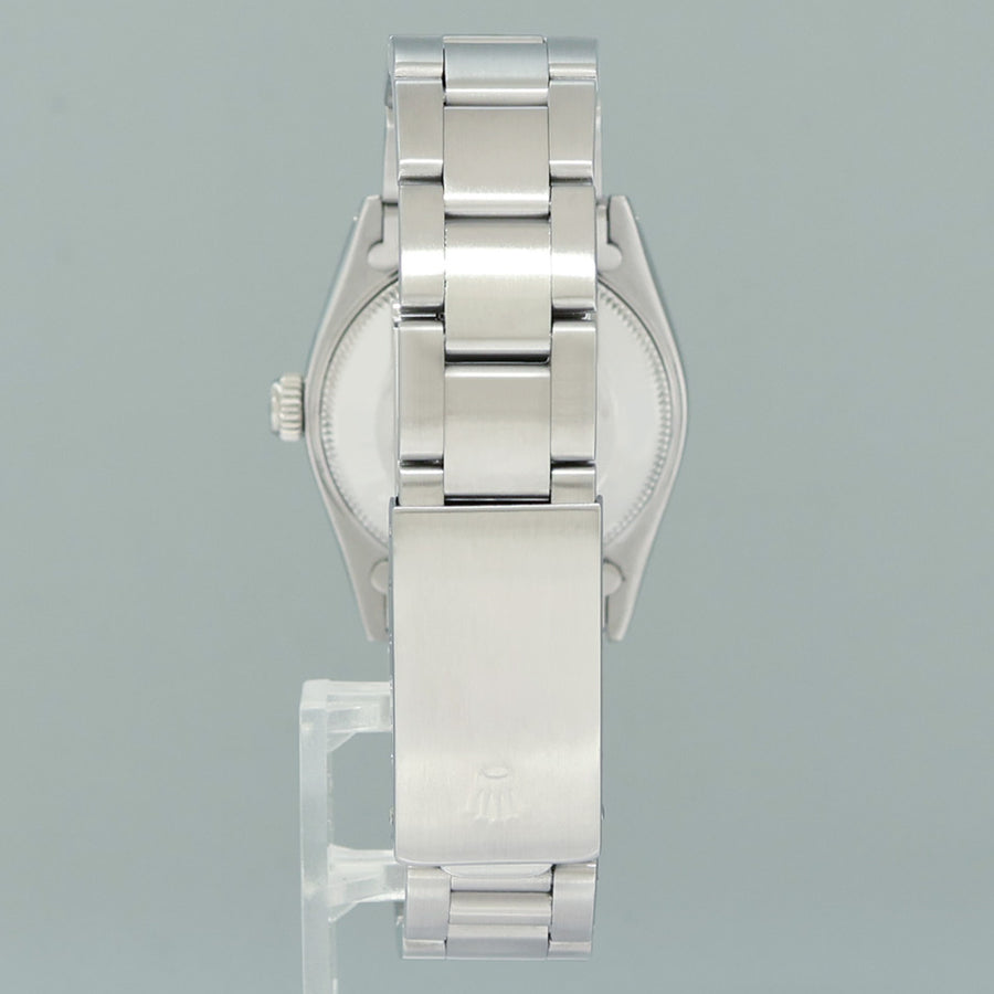 MINT Rolex Oyster Perpetual 67480 Midsize 31mm Silver Stick Dial Watch Box