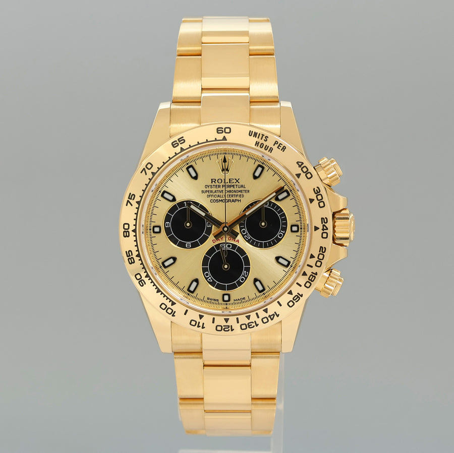 2023 NEW PAPERS Rolex Daytona 116508 Pikachu Yellow Gold Chrono 40mm Watch Box