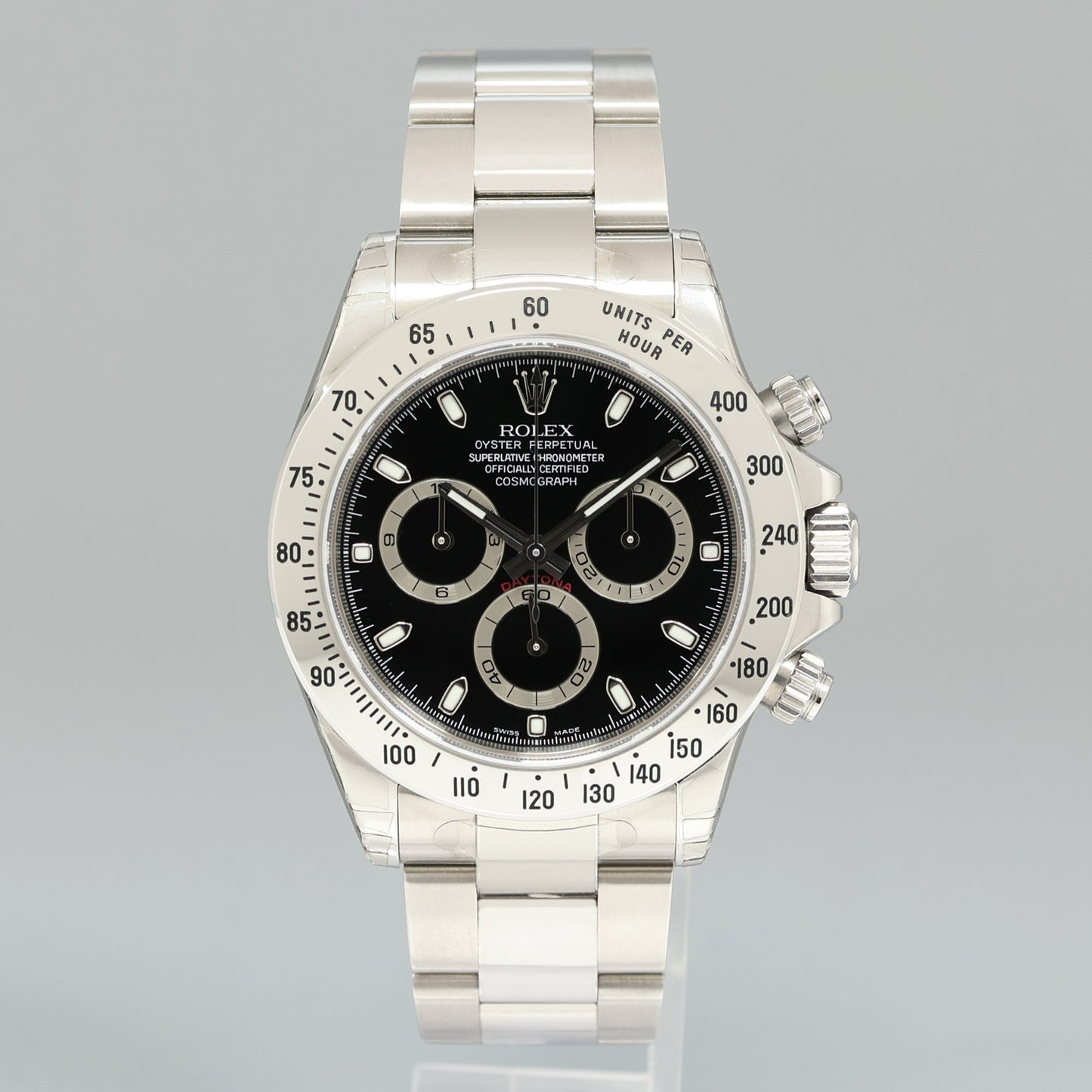 STICKERS NEW Rolex Daytona 116520 Black Steel Chrono Cosmograph 40mm Watch Box