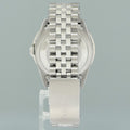 DIAMOND Bezel Rolex DateJust 36mm Blue Diamond 16200 Jubilee Steel Watch Box