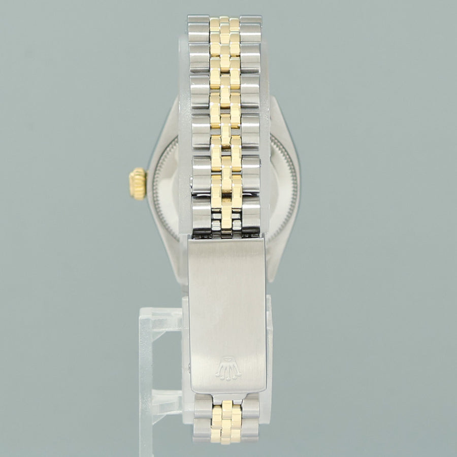 Ladies Rolex 6719 Jubilee Oyster Perpetual 24mm Two Tone Gold Silver Dial Watch Box