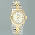 2018 RSC PAPERS Ladies Rolex 68273 Two Tone Gold White Roman Steel 31mm Watch