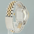 PAPERS MINT Rolex DateJust 16233 Two Tone Yellow Gold Jubilee White Diamond Watch