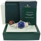 MINT 2008 GOLD BUCKLE Rolex Submariner 16613 Gold Steel Blue Watch Box