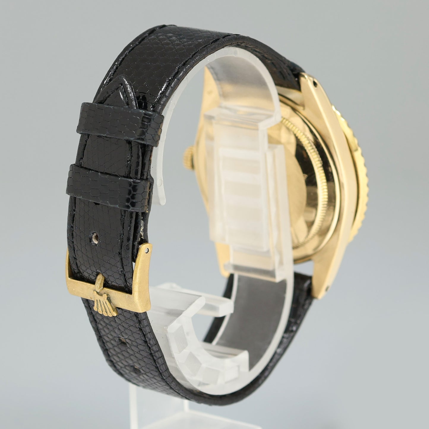 Rolex Root Beer 1675 NO CROWN GUARD Yellow Gold GMT Brown Root Beer Nipple Watch