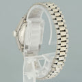 PAPERS Ladies Rolex DateJust Silver Sigma President 26mm 6917 White Gold Watch Box