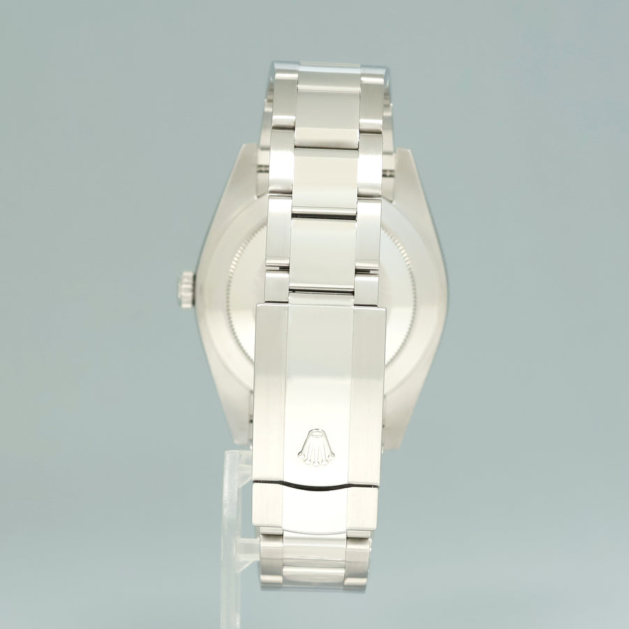 2020 MINT Rolex DateJust 41 Black Stick Oyster White Gold Fluted 126334 Watch Box