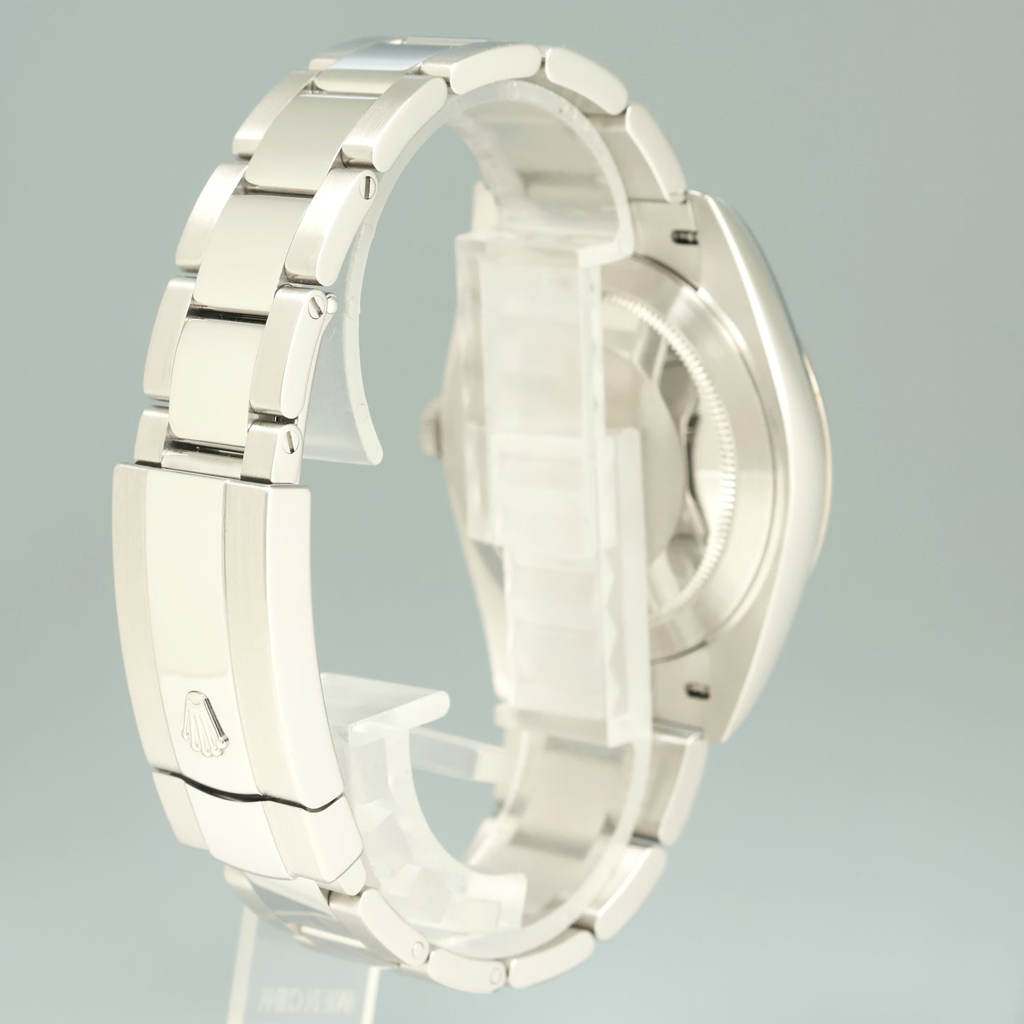 2020 MINT Rolex DateJust 41 Black Stick Oyster White Gold Fluted 126334 Watch Box