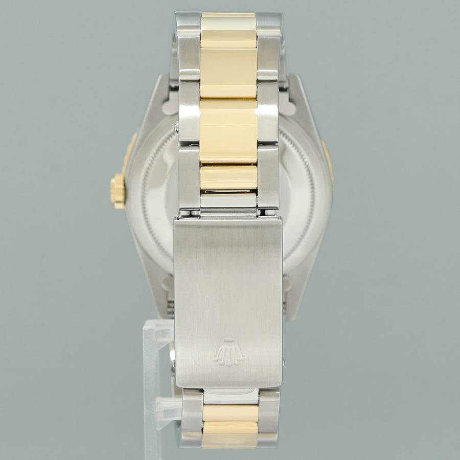 MINT Rolex DateJust 16263 Turn-O-Graph Two Tone Gold Oyster 36mm Watch Box