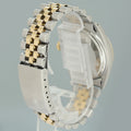 Rolex DateJust 16013 Champagne Stick Fluted Bezel Two Tone Gold Jubilee Watch