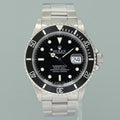 MINT Rolex Submariner Date Tritium 16610 Steel Black 40mm Oyster Watch Box