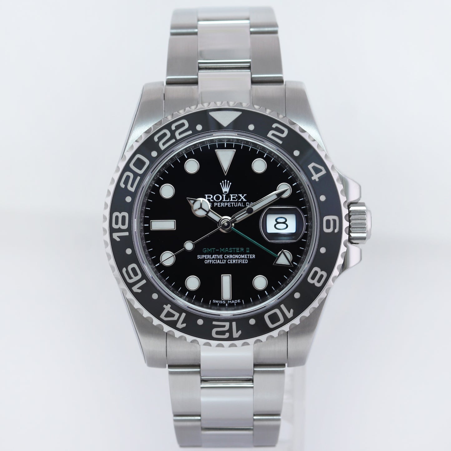 2015 MINT Rolex GMT Master II 116710 LN Steel Ceramic Black 40mm Watch Box