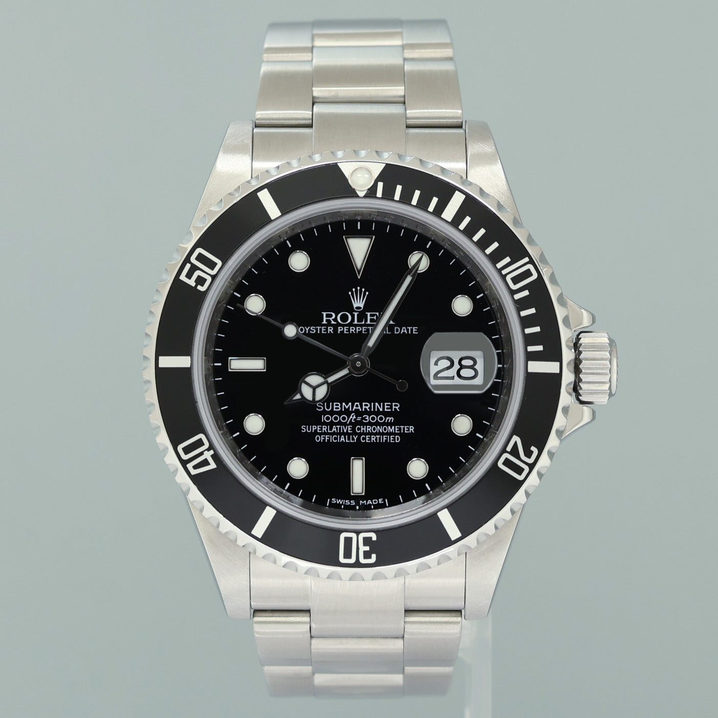 MINT 2009 Rolex 16610LN Submariner Date Stainless Steel Black Watch Box