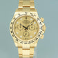 2022 NEW PAPERS Rolex Daytona 116508 Champagne Diamond Chrono Yellow Gold Watch