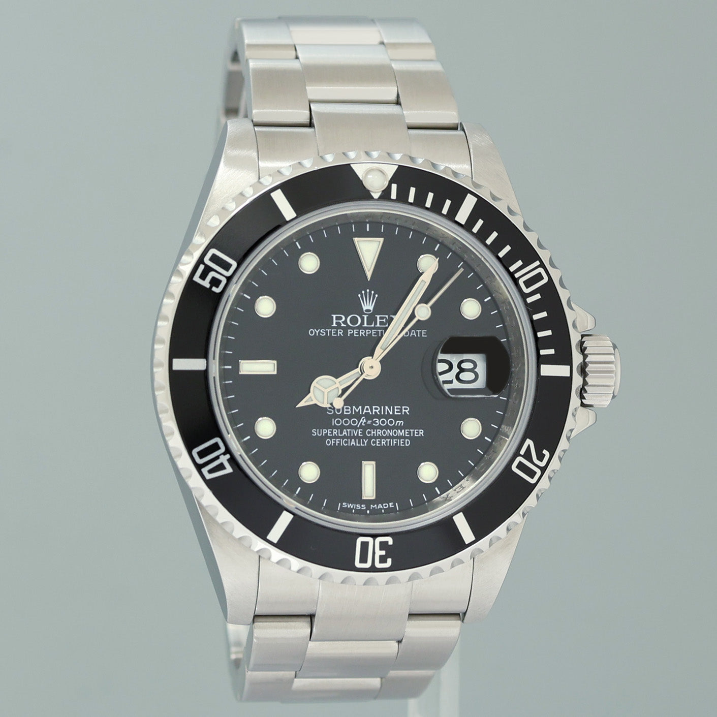 MINT 2009 Rolex 16610LN Submariner Date Stainless Steel Black Watch Box