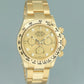 2022 NEW PAPERS Rolex Daytona 116508 Champagne Diamond Chrono Yellow Gold Watch