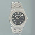 2026 AP SERVICE MINT PAPERS Audemars Piguet Royal Oak Steel 15510ST Grey Watch