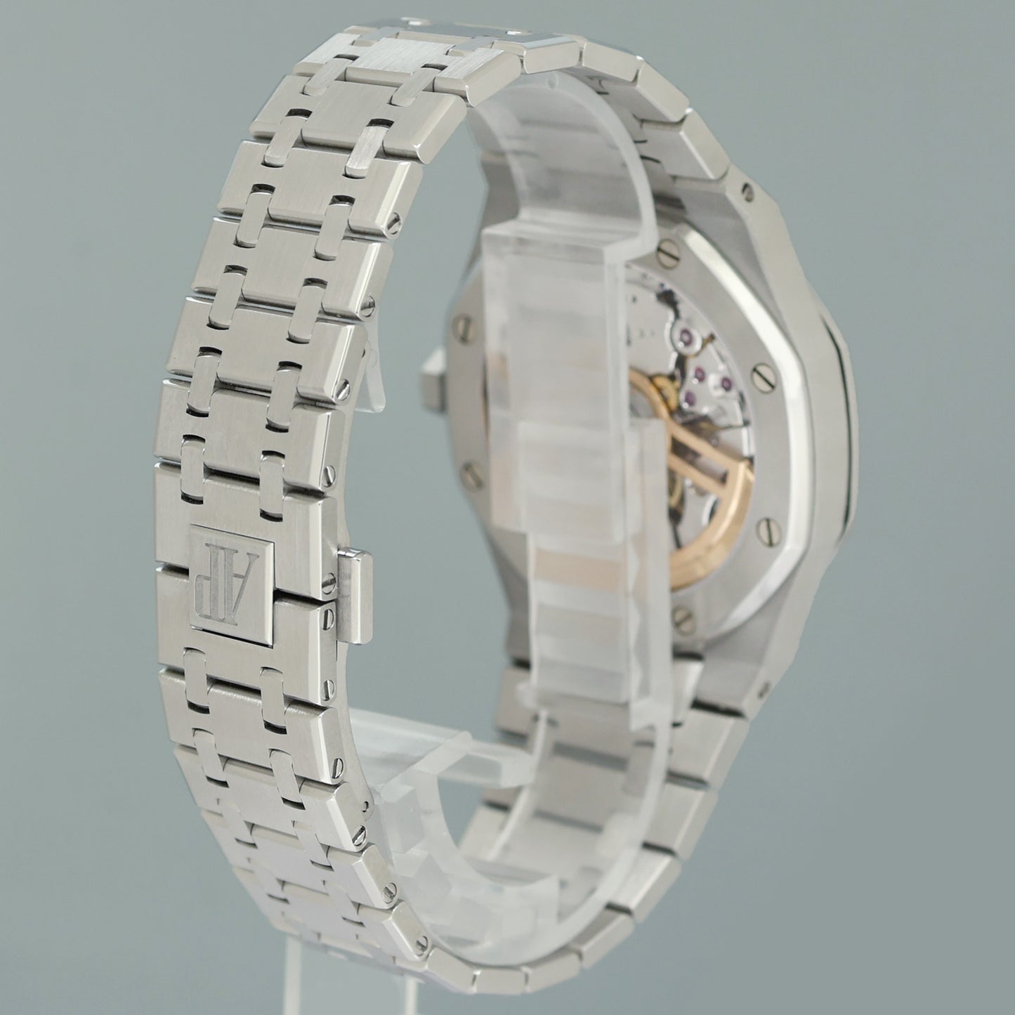 2026 AP SERVICE MINT PAPERS Audemars Piguet Royal Oak Steel 15510ST Grey Watch