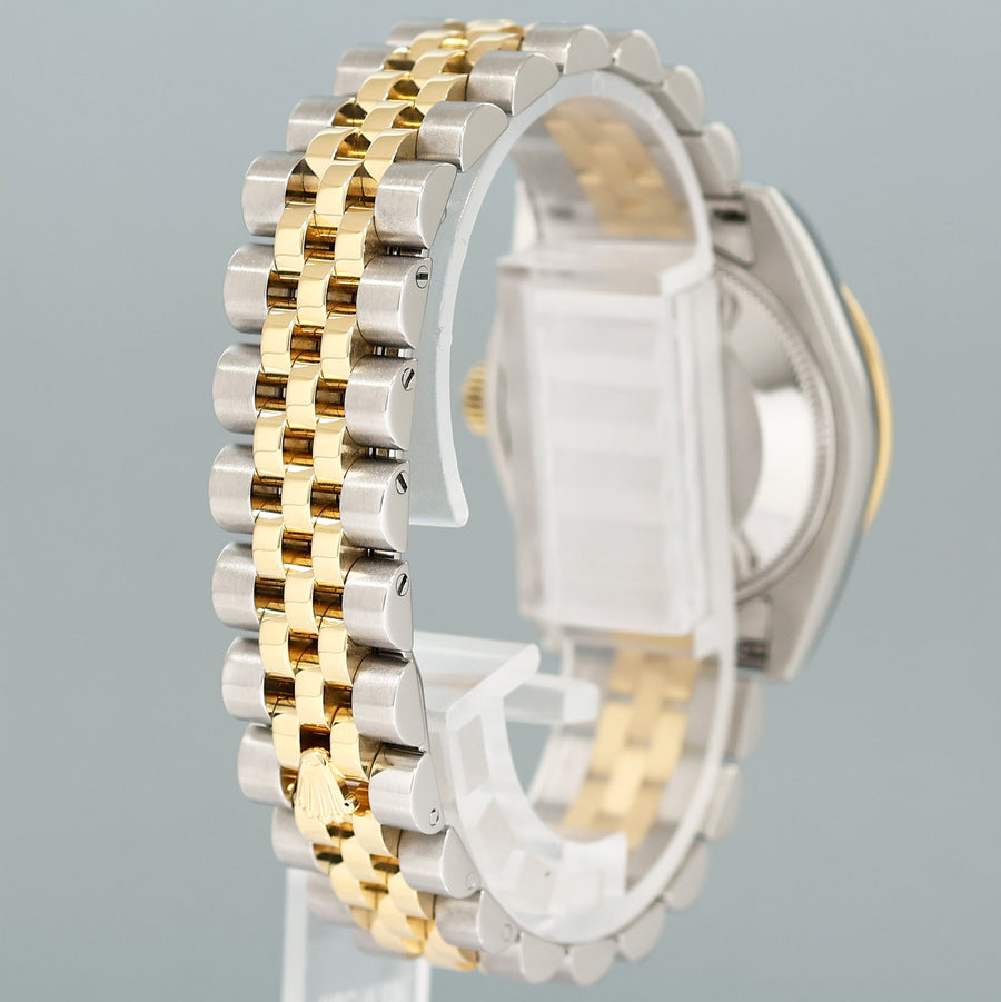 2015 MINT PAPERS Ladies 178343 Rolex Midsize 31mm Gold Silver Diamond Roman Dial Jubilee Watch Box