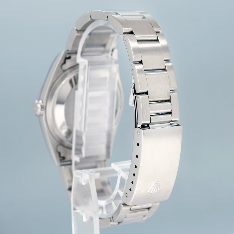 2001 PAPERS MINT Rolex DateJust 36mm White Roman Dial Oyster 16220 Steel Watch Box