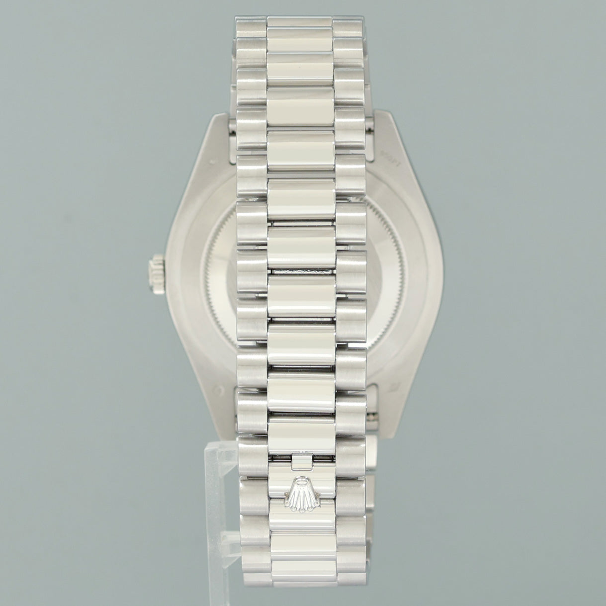 2014 PAPERS MINT Rolex Day-Date 41mm Blue Roman Platinum President 218206 Watch Box