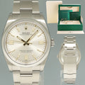 2023 MINT Rolex Oyster Perpetual 126000 Silver Dial Stainless Steel 36mm Watch Box