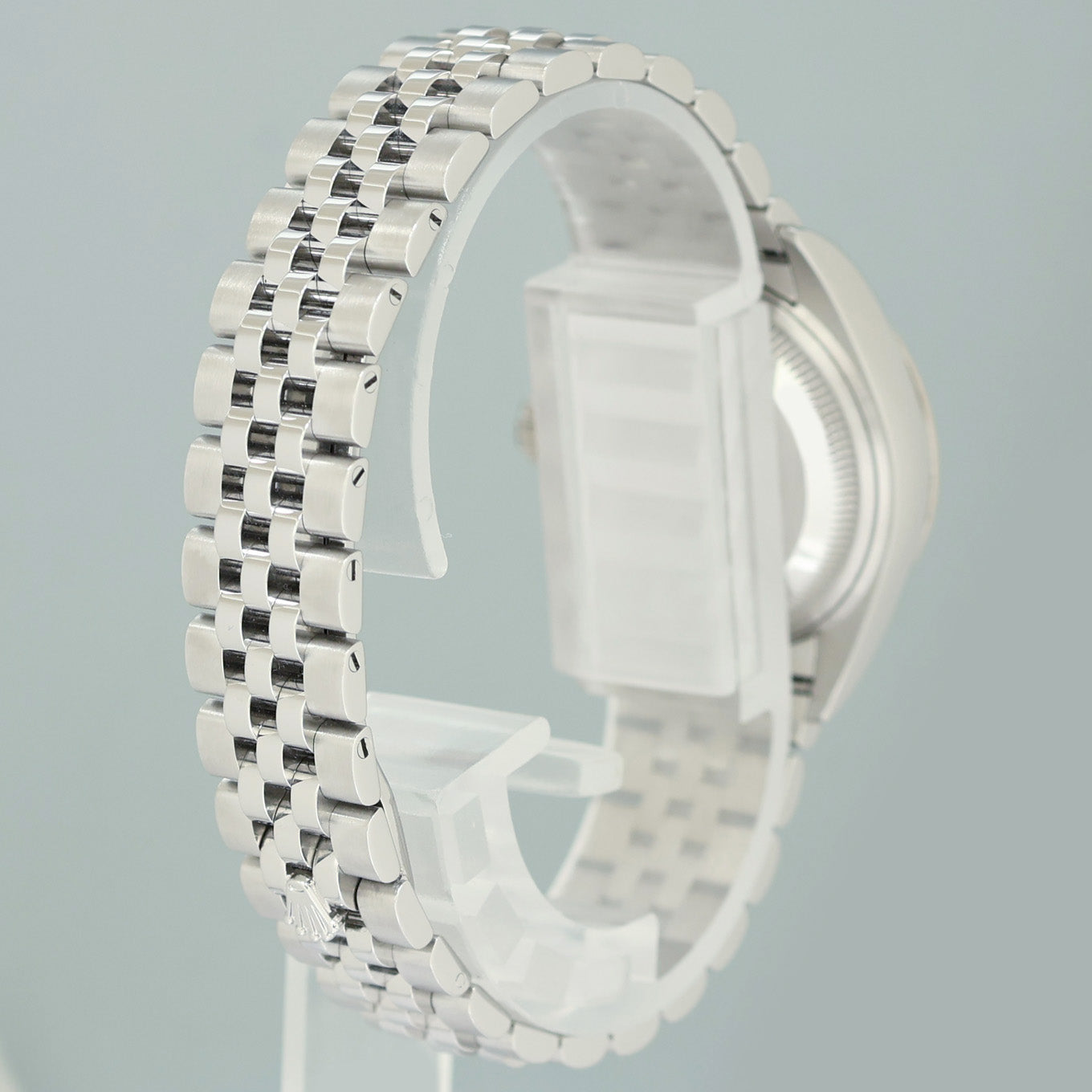 MINT 2023 PAPERS Ladies Rolex 279174 DateJust 26mm MOP Diamond Fluted Jubilee Watch