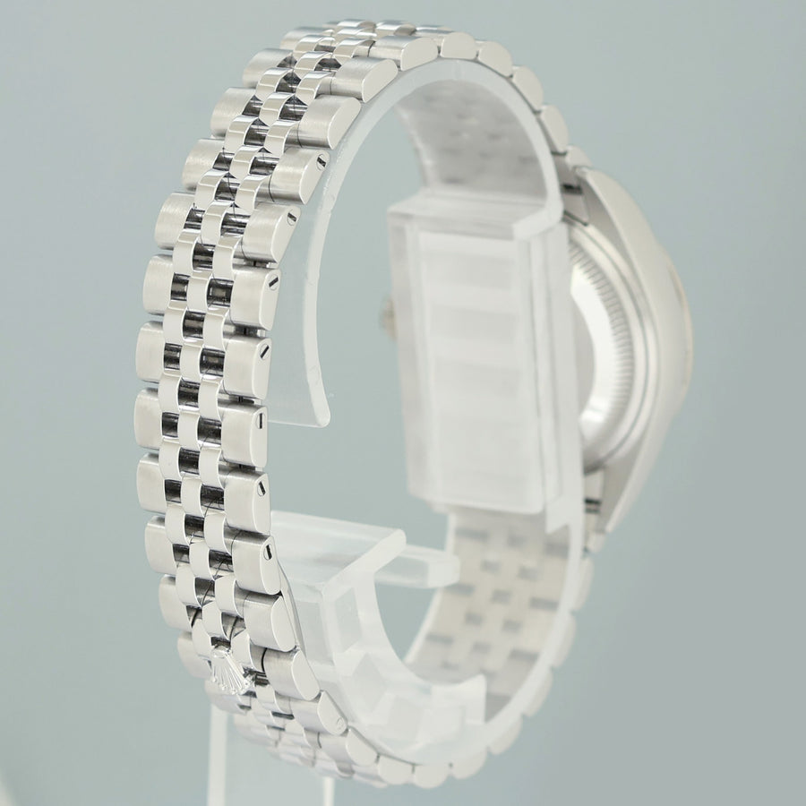 MINT 2023 PAPERS Ladies Rolex 279174 DateJust 26mm MOP Diamond Fluted Jubilee Watch