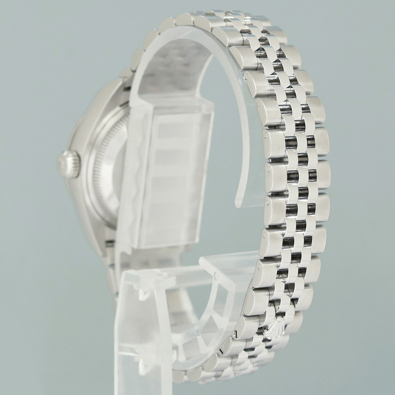 MINT 2023 PAPERS Ladies Rolex 279174 DateJust 26mm MOP Diamond Fluted Jubilee Watch