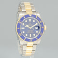 MINT 2015 PAPERS Rolex 116613LB Submariner Blue Ceramic Two Tone Yellow Gold Watch